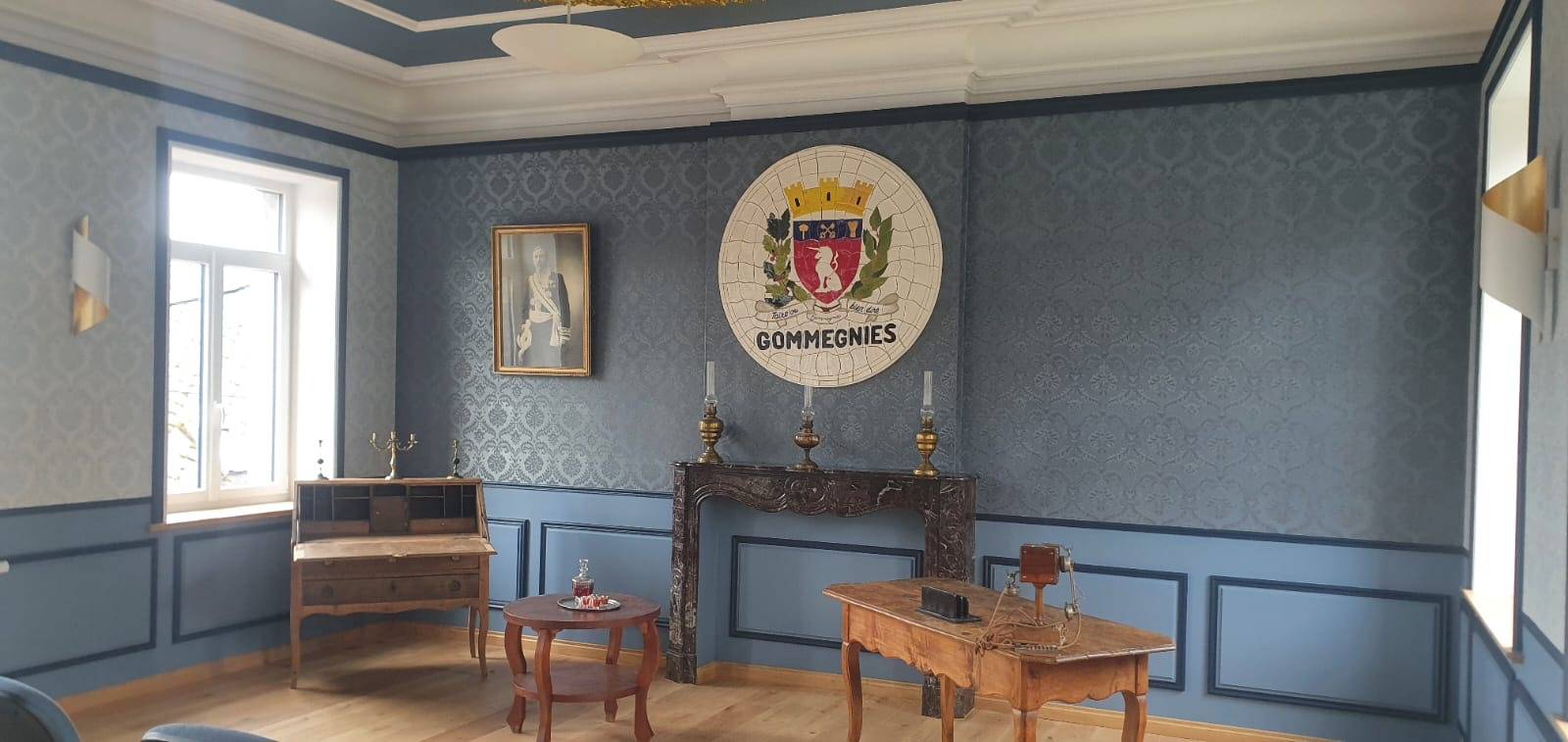 Aménagement de la salle des mariages de Gommegnies