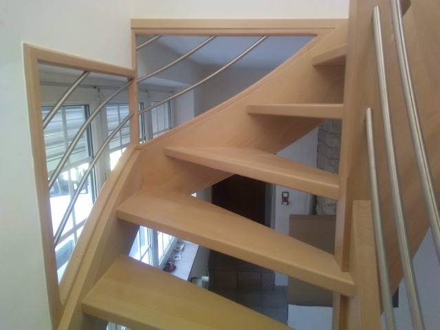 Fabrication et pose Escalier sans Contre Marche